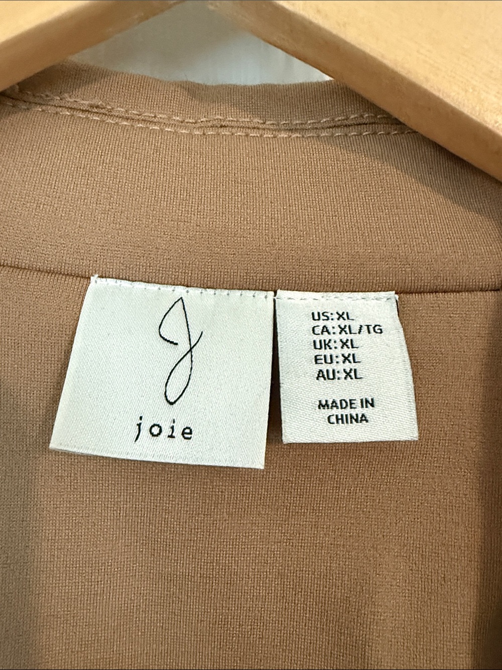 Joie Camel Brown Blazer Jersey with Gold Buttons XL - Picture 2 of 9